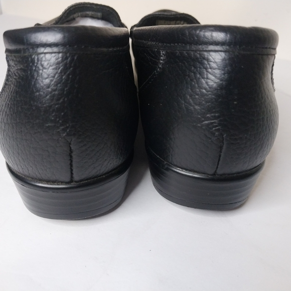 SAS Black Leather Slip-On Loafers - Picture 4 of 8